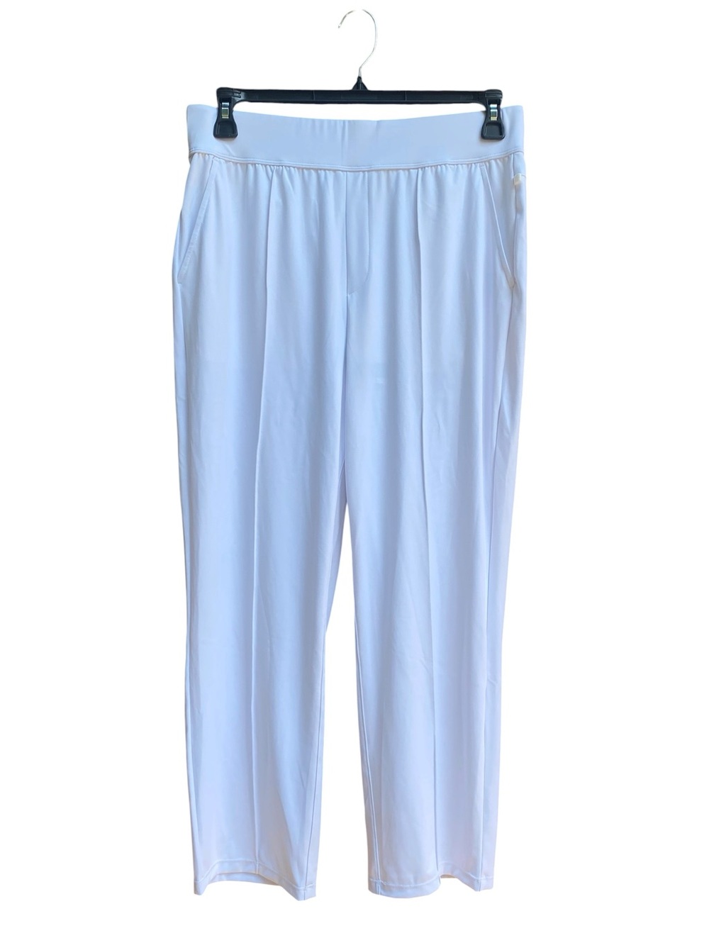 NWT Halara White High Waisted Pull On Pants with Side Pockets Womens Size Large